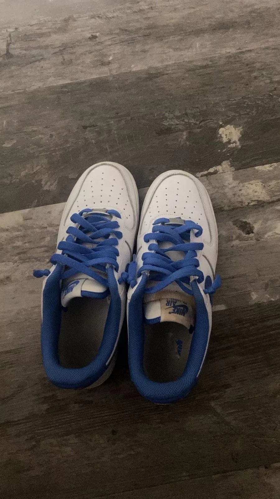 Nike Low Top Sneakers Nike White / Blue Air Force 1