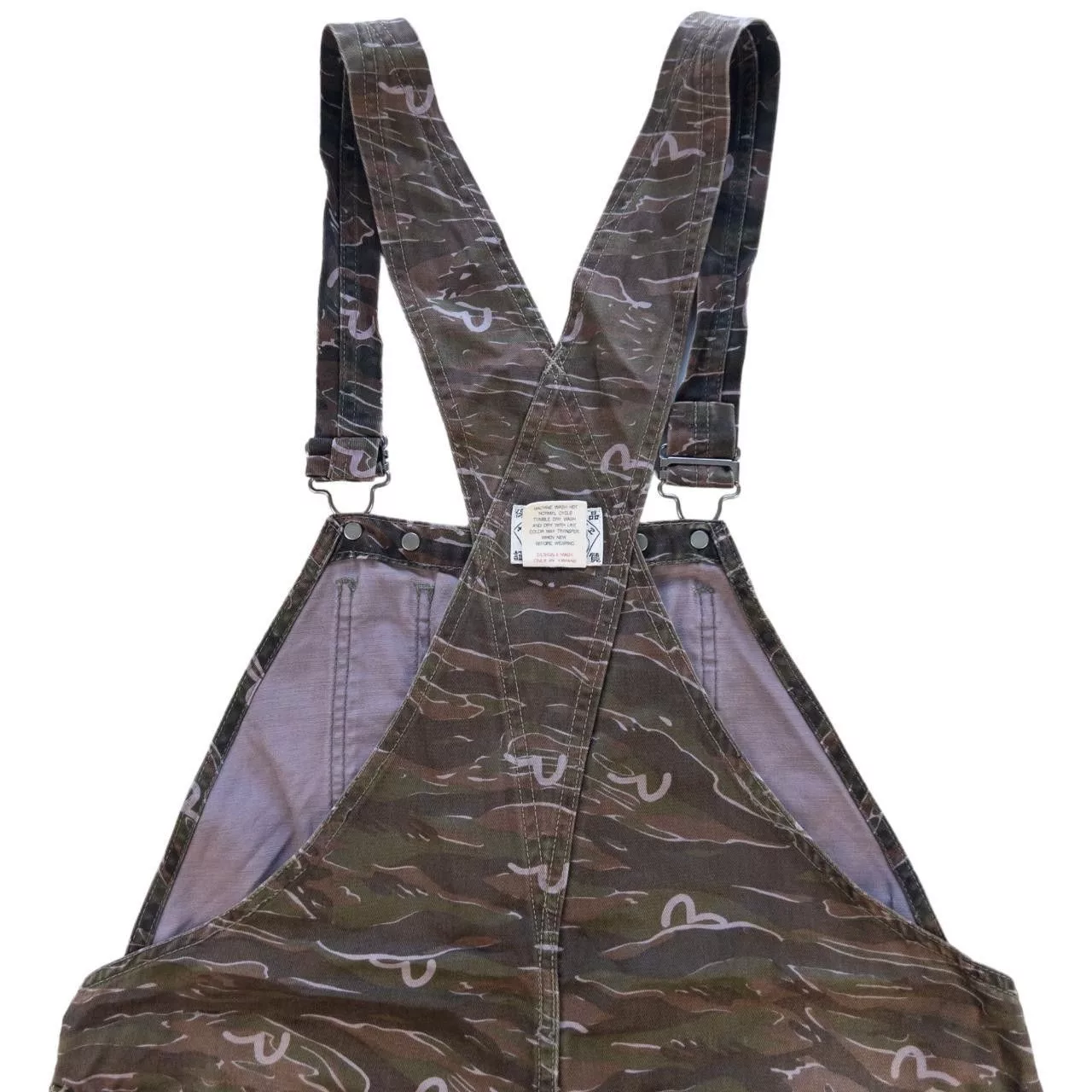 Evisu Overalls Jumpsuits Vintage Evisu Camo Monogram Dungaress Size W36 Brown