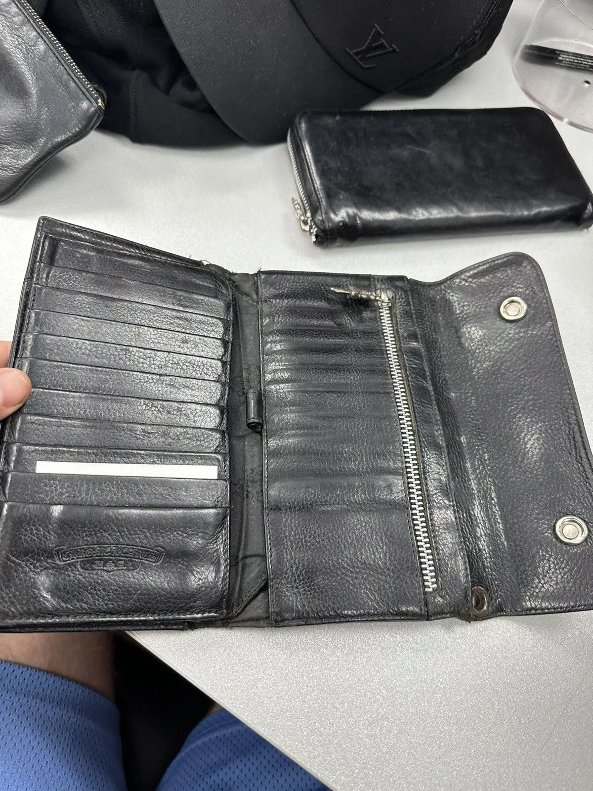 Chrome Hearts Wallets Chrome Hearts Long Wallet Black