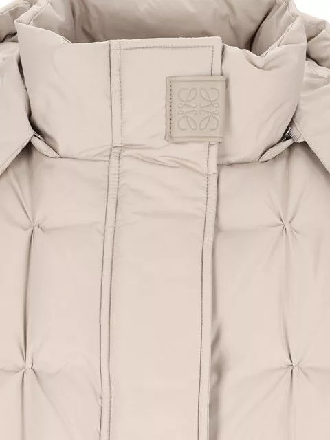 Loewe Jackets Loewe PUFFER CROPPED DOWN JACKET Beige