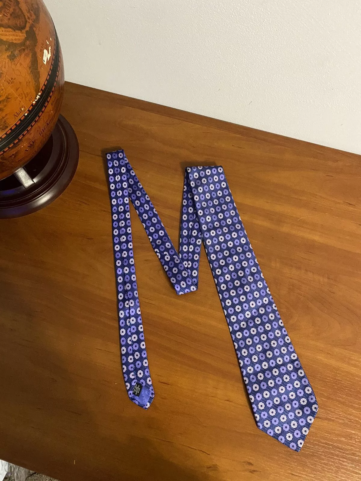 Balmain Ties Pocketsquares Balmain × Pierre Balmain × Vintage Rare vintage balmain tie paris 100% silk luxury Blue