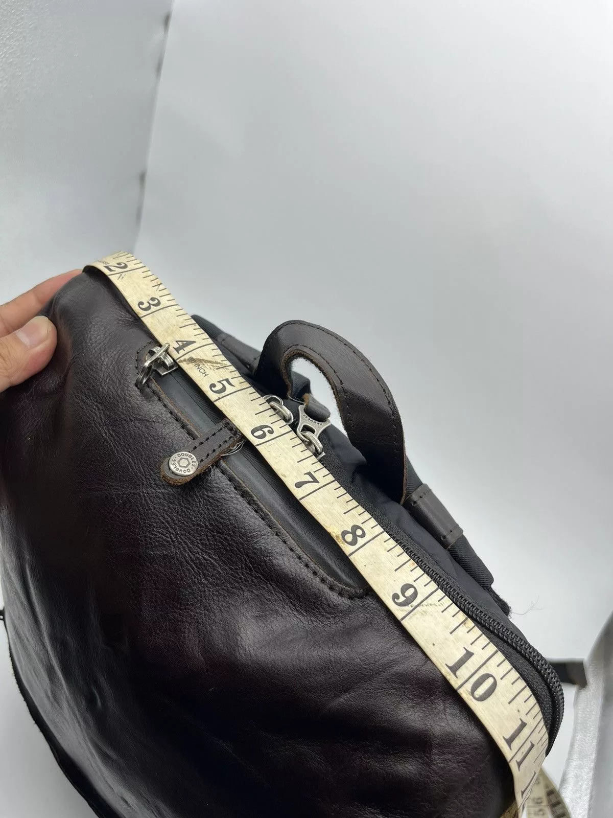 Leather Bags Luggage Leather Backpack Doublee Marvest Compration Brown