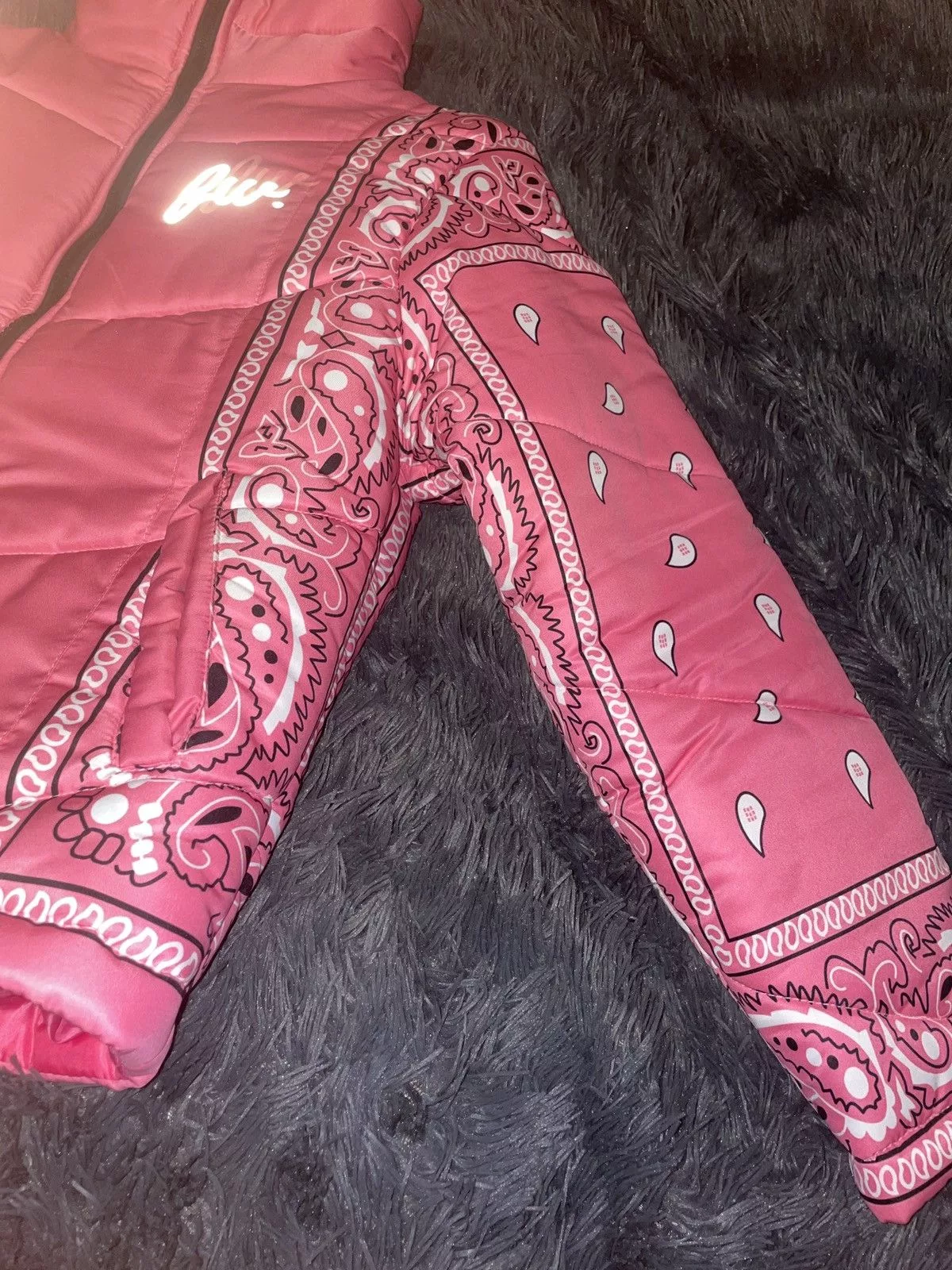 Other Jackets Other Pink Bandanna Jacket