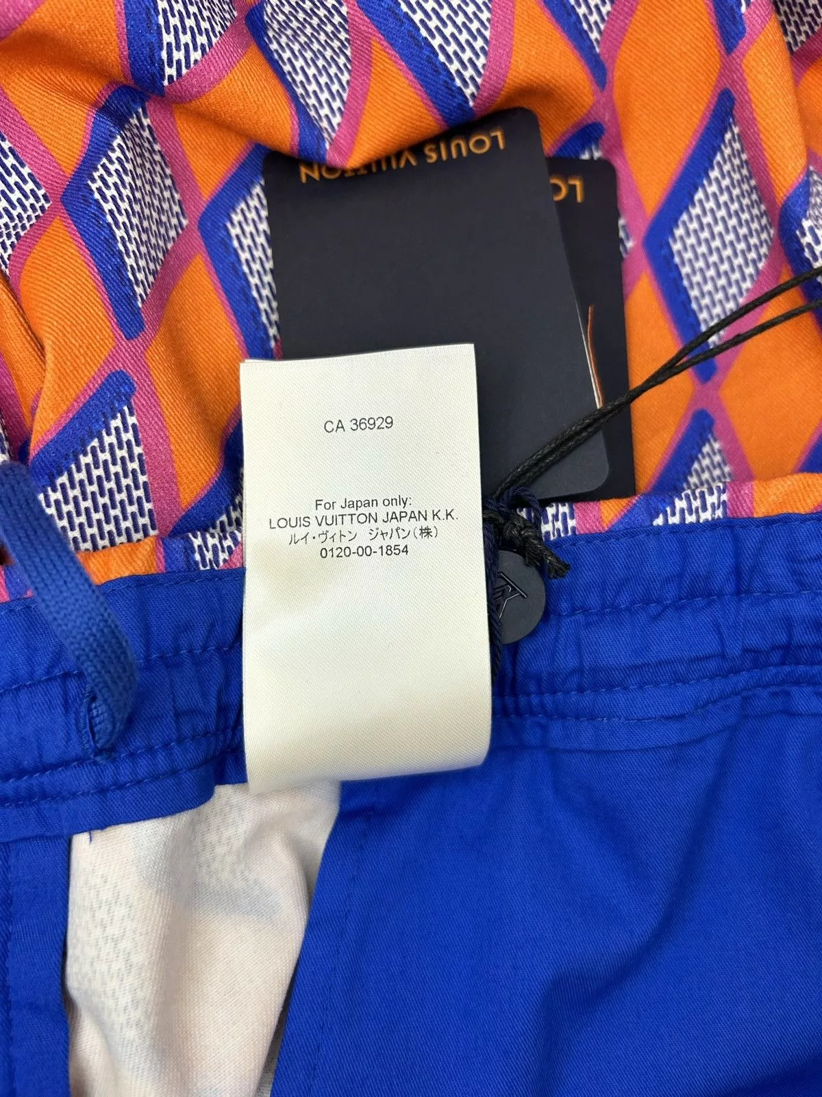 Louis Vuitton Shorts LOUIS VUITTON DIAMOND DAMIER DRAWSTRING SHORTS Orange