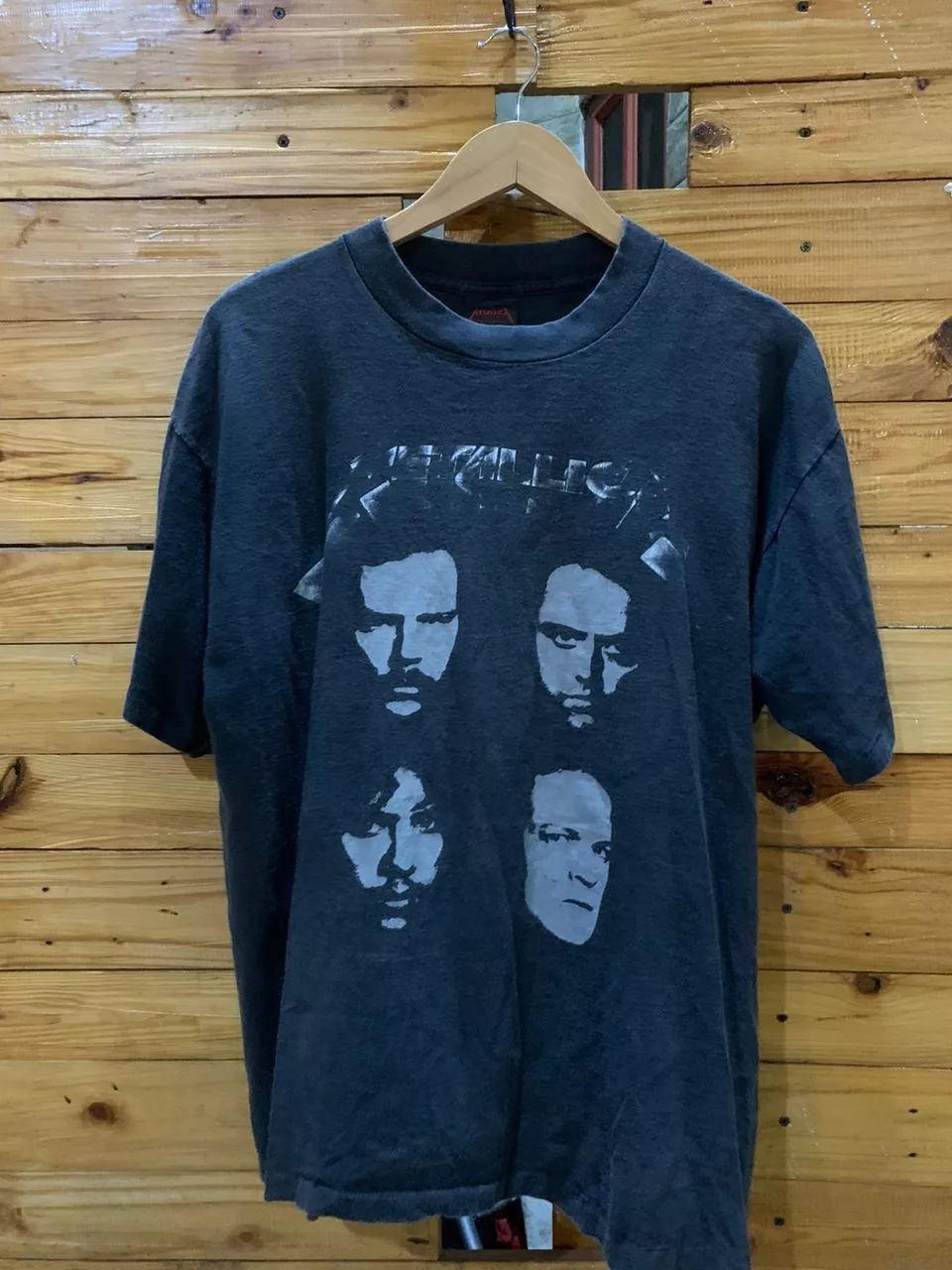 Brockum Short Sleeve T Shirts Brockum × Metallica × Vintage VINTAGE METALLICA 1991 BLACK ALBUM TAG BROCKUM