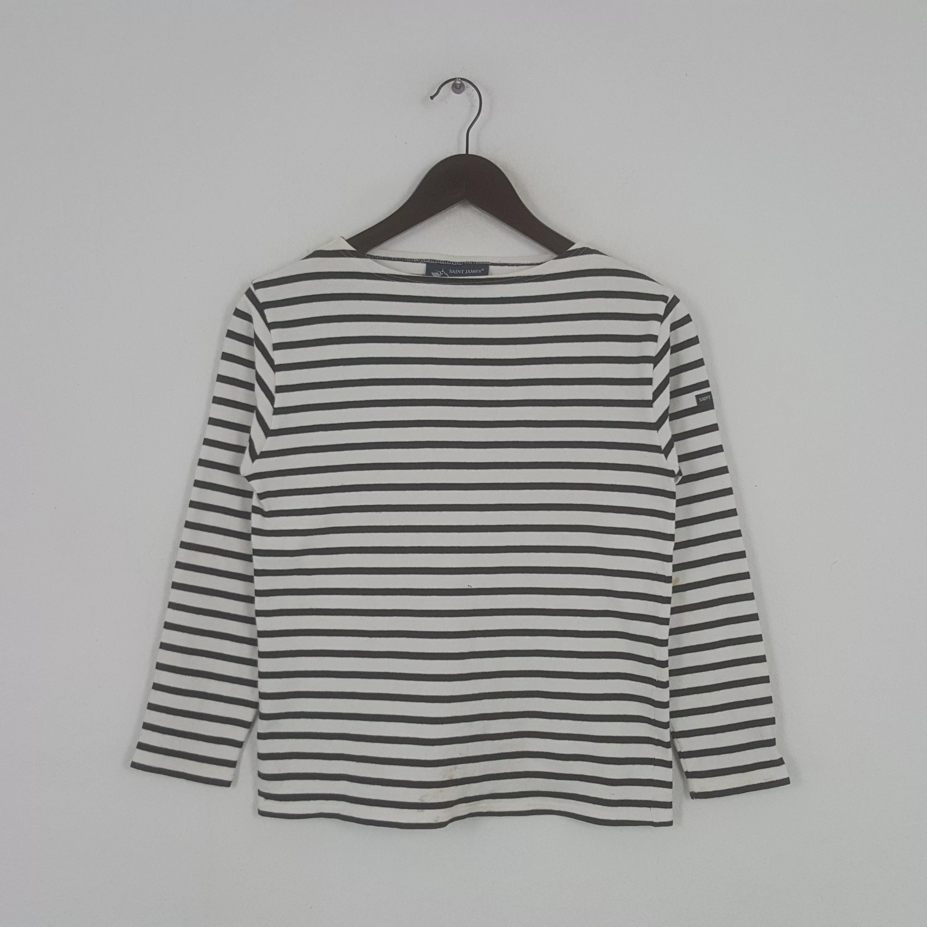 Saint James Long Sleeve T Shirts Saint James × Vintage Vintage Saint James Striped Long Sleeve Tshirt Black