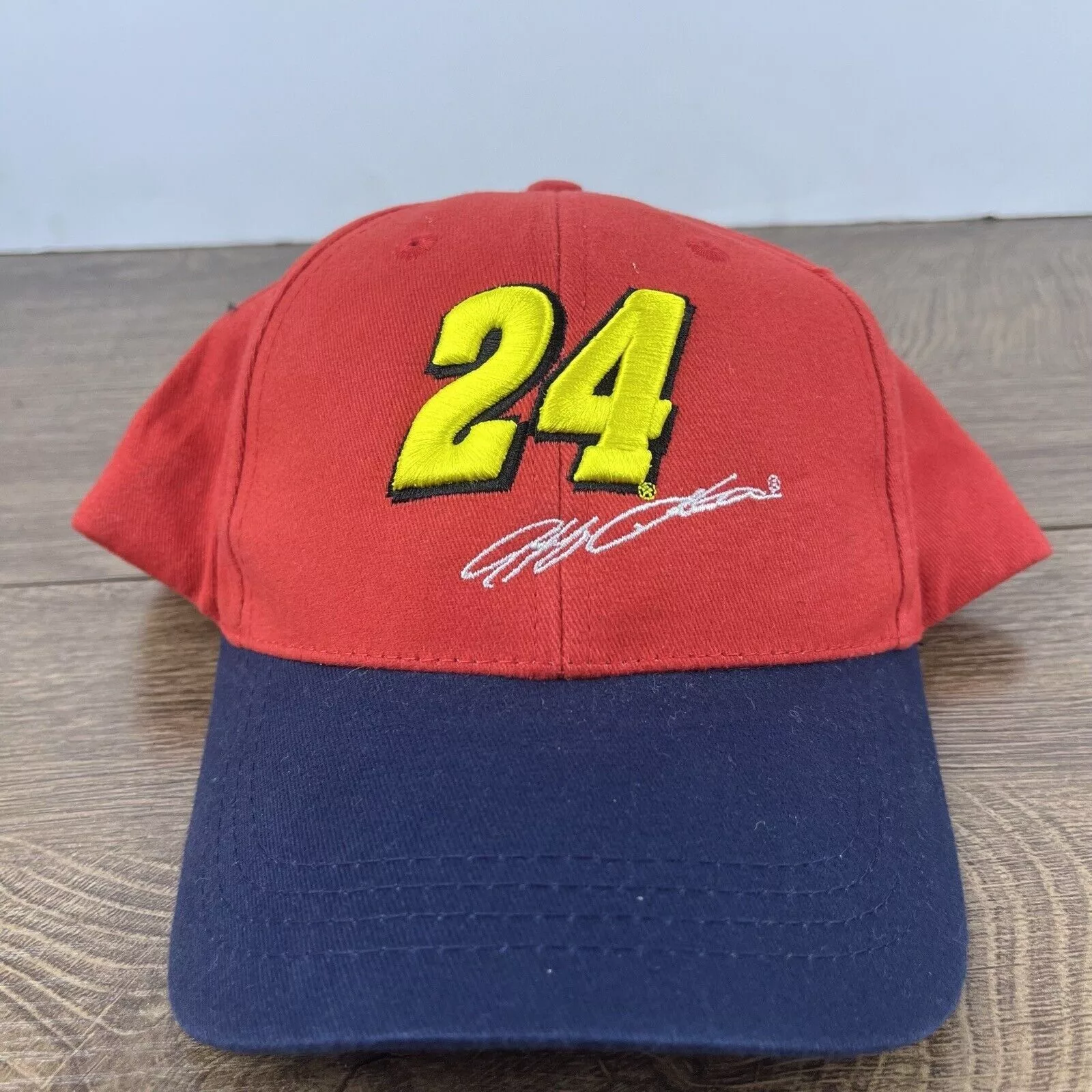 Other Hats Other Jeff Gordon 24 Hat NASCAR Racing Hat Red Hat Adjustable Red