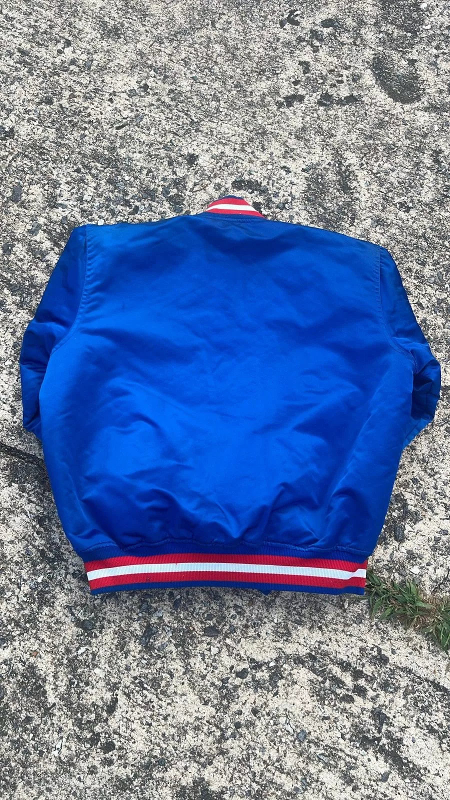 Starter Bombers 90’s Texas Rangers Starter Satin Jacket Blue