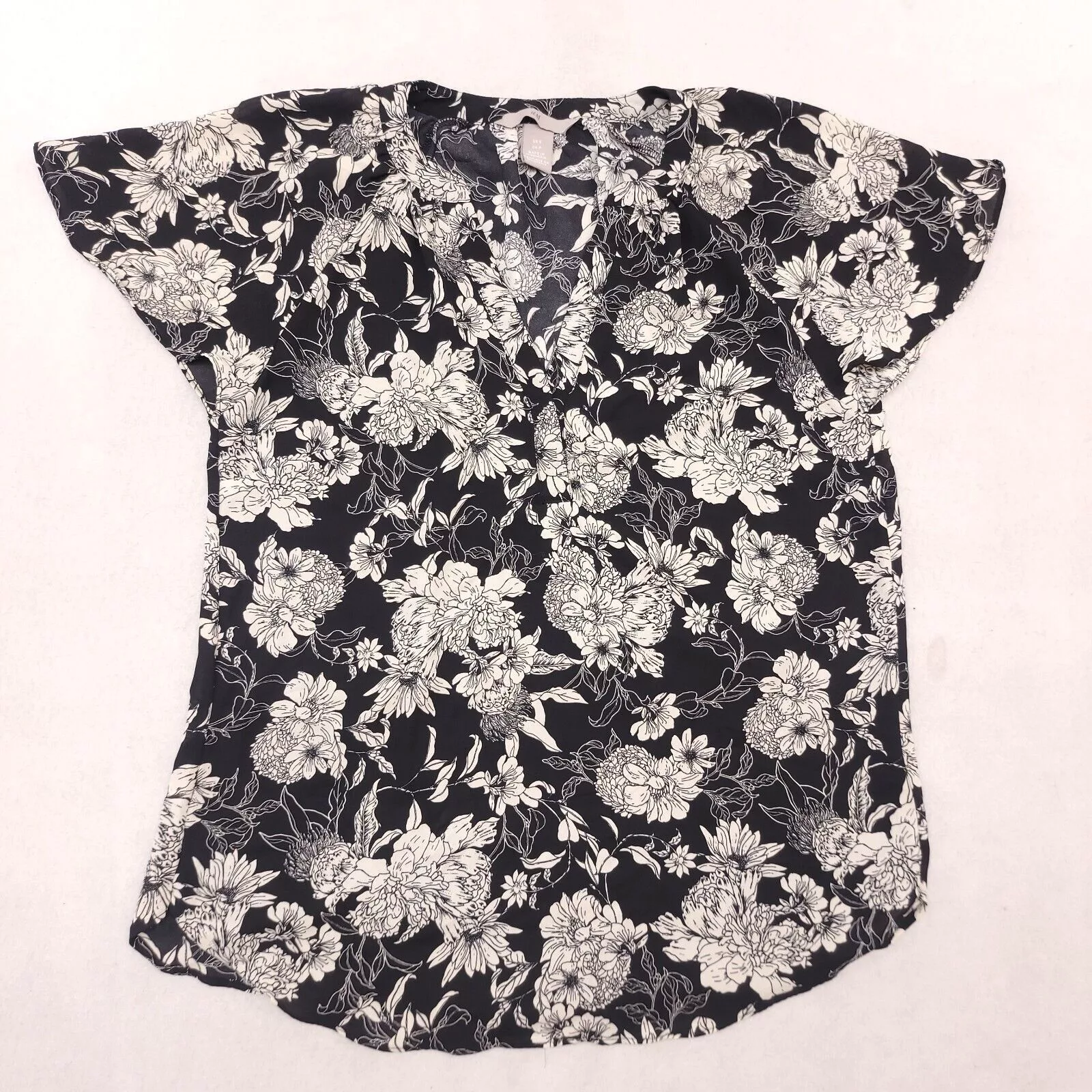 H&M Blouses H&M Casual Sleeveless Blouse Shirt Womens Size Small S Black
