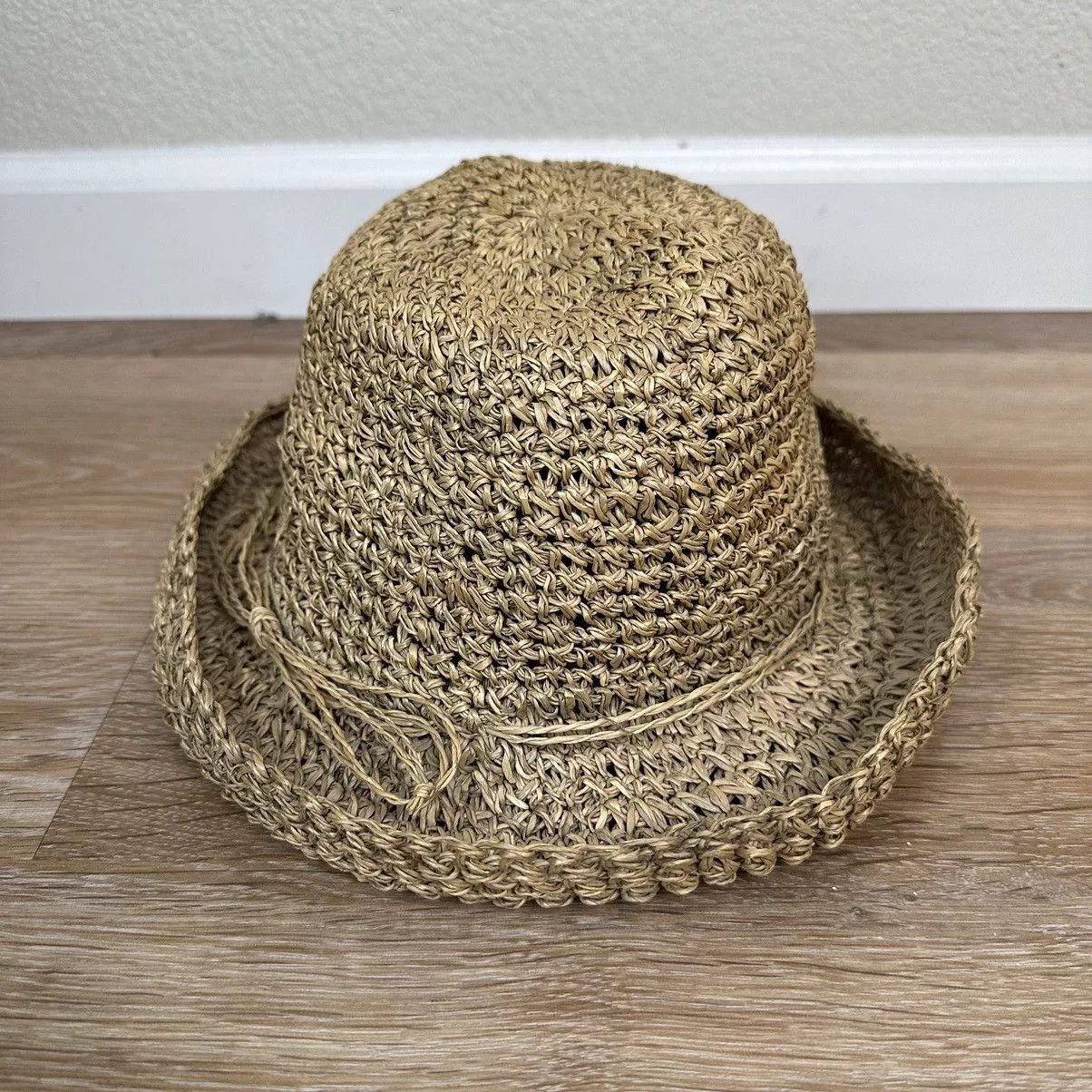 Other Hats Other Scala Gal Straw Packable Summer Hat Brown