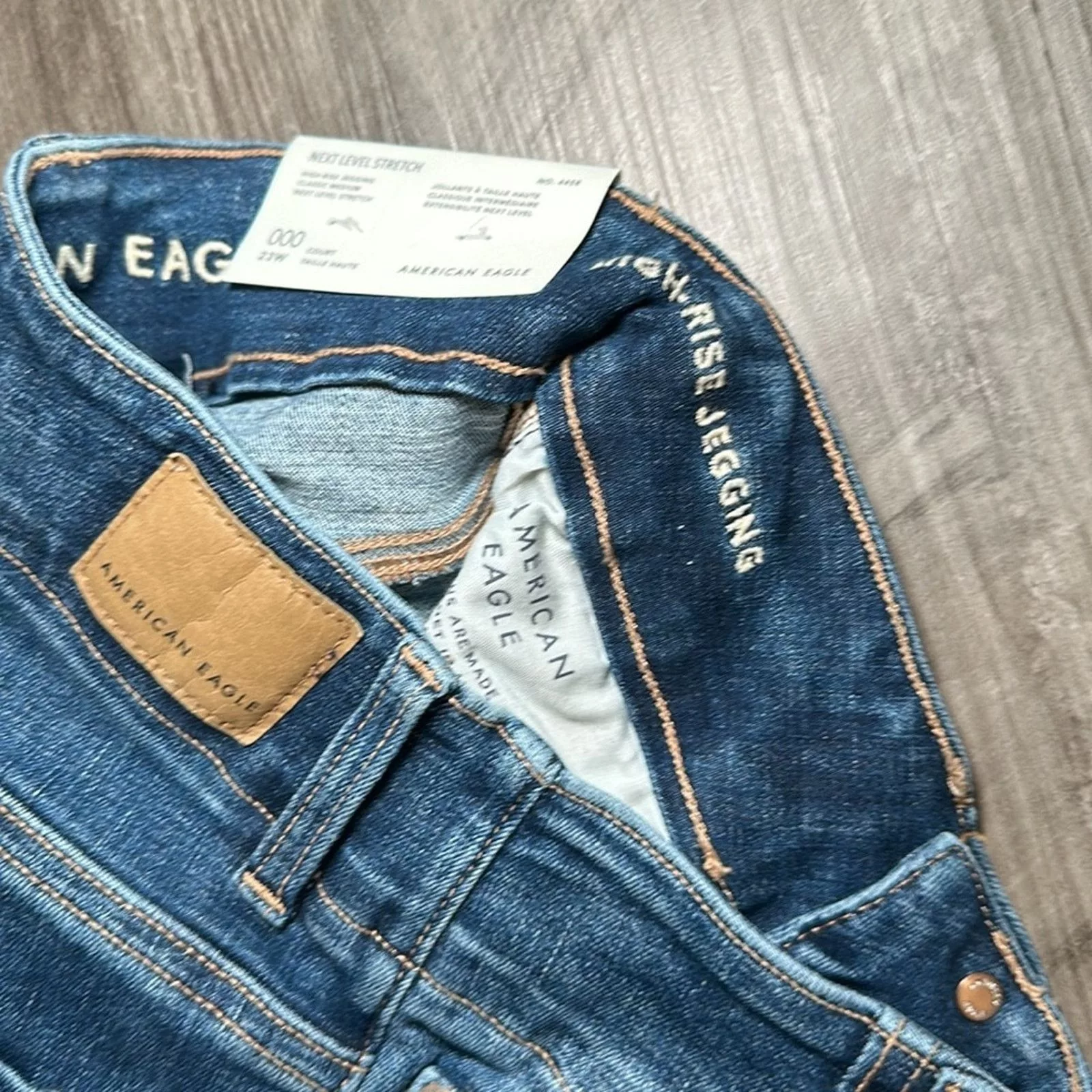 American Eagle Outfitters Jeans American Eagle Outfitters American Eagle Next Level Cargo Hi-Rise Jegging - 000S Blue