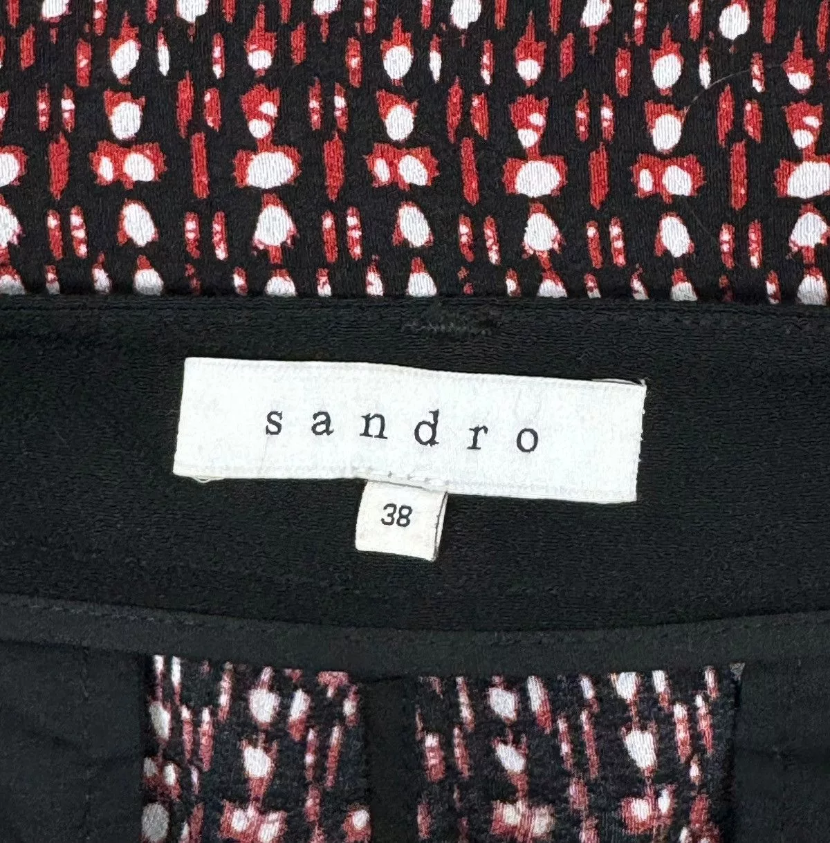 Sandro Pants Sandro Paris Viscose Trourers Ornament size 38 Multi
