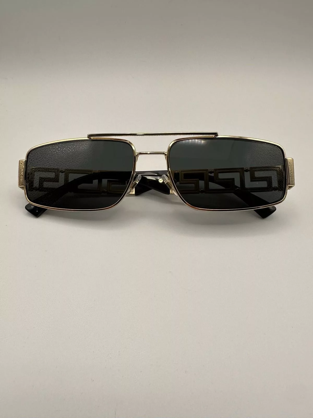 Versace Sunglasses Versace Monogram Statement Sunglasses Gold