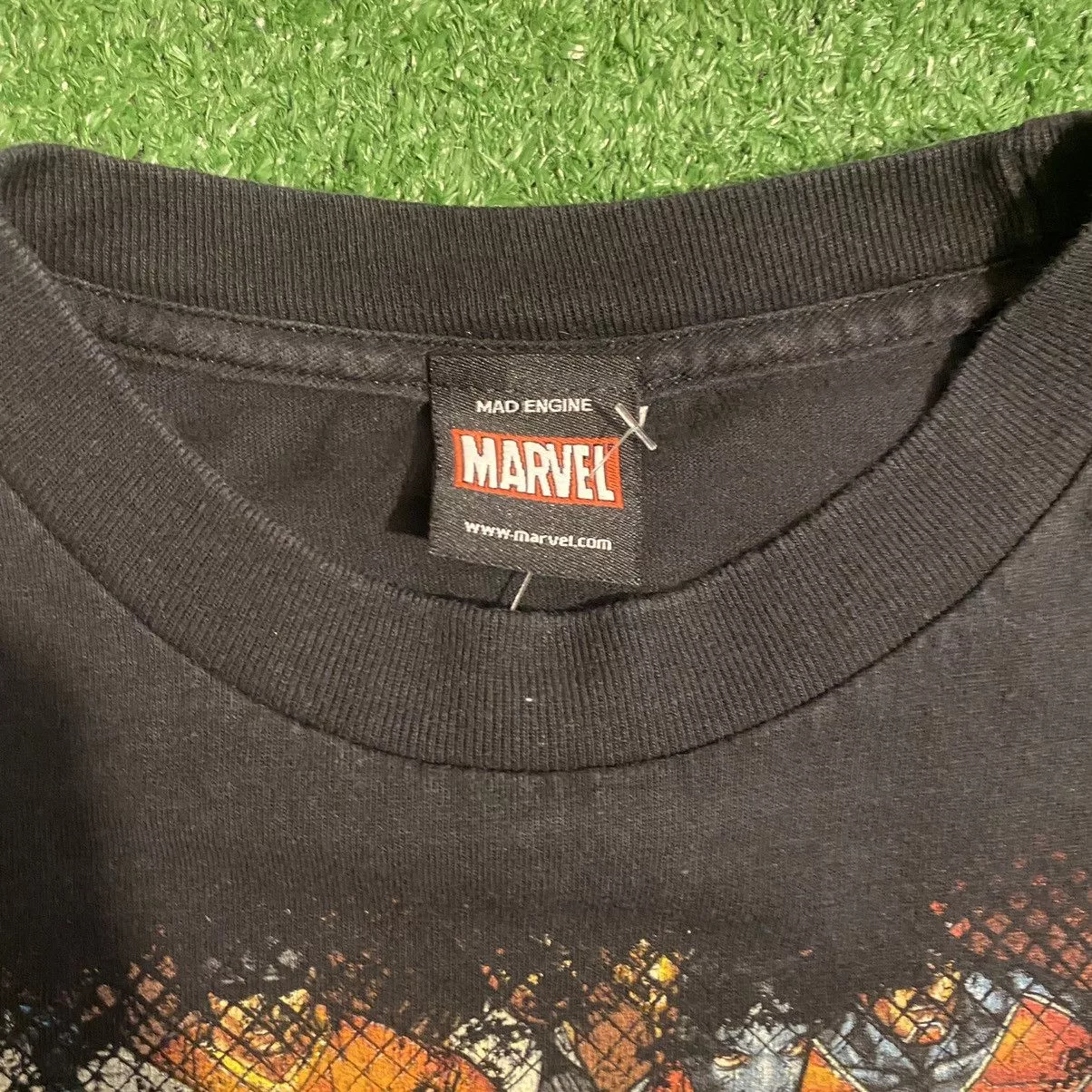 Marvel Comics Short Sleeve T Shirts Marvel Comics × Vintage Vintage Marvel Comics Tee Black