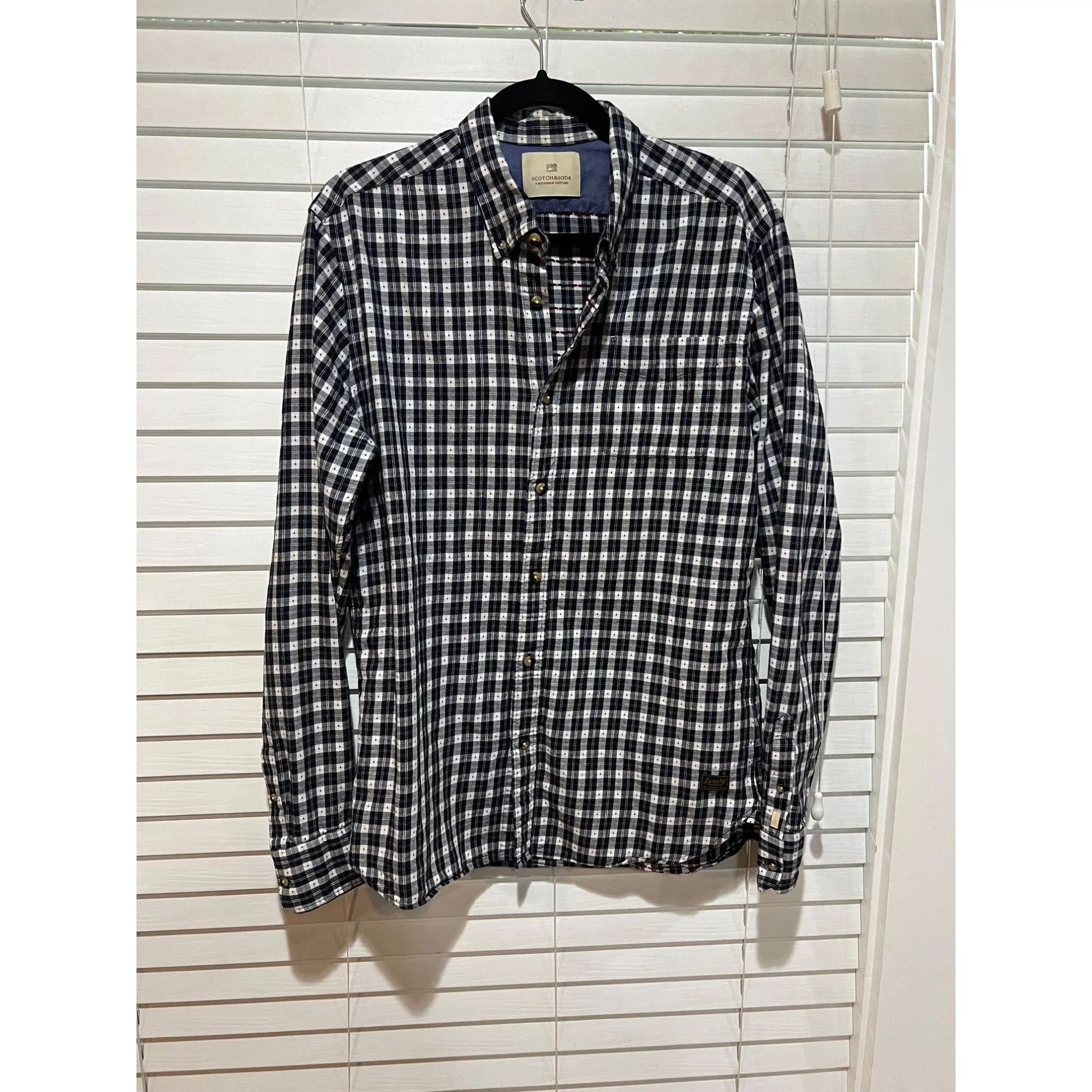 Scotch & Soda Shirts Button Ups Scotch & Soda Button Up Shirt - Size L White
