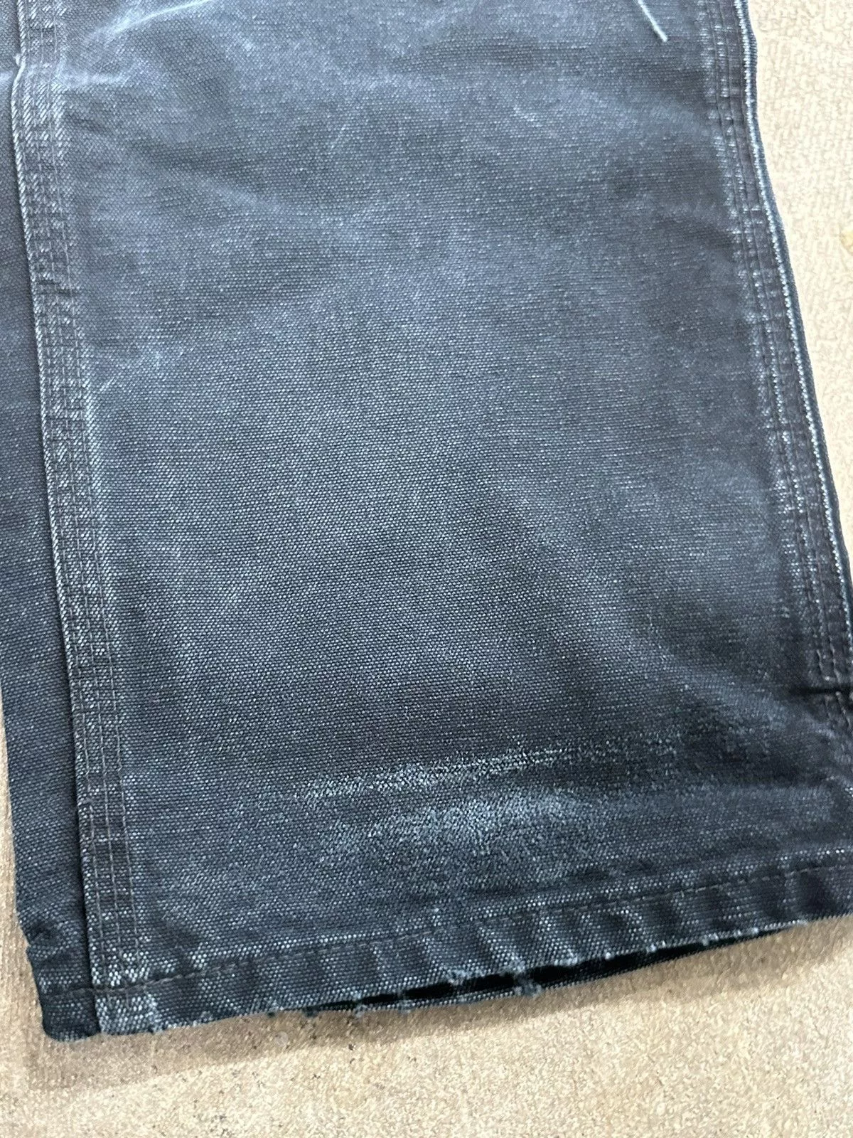 Carhartt Casual Pants Carhartt × Vintage Vintage Y2K 00s Carhartt Thrashed Distressed Double Knees Black Streetwear