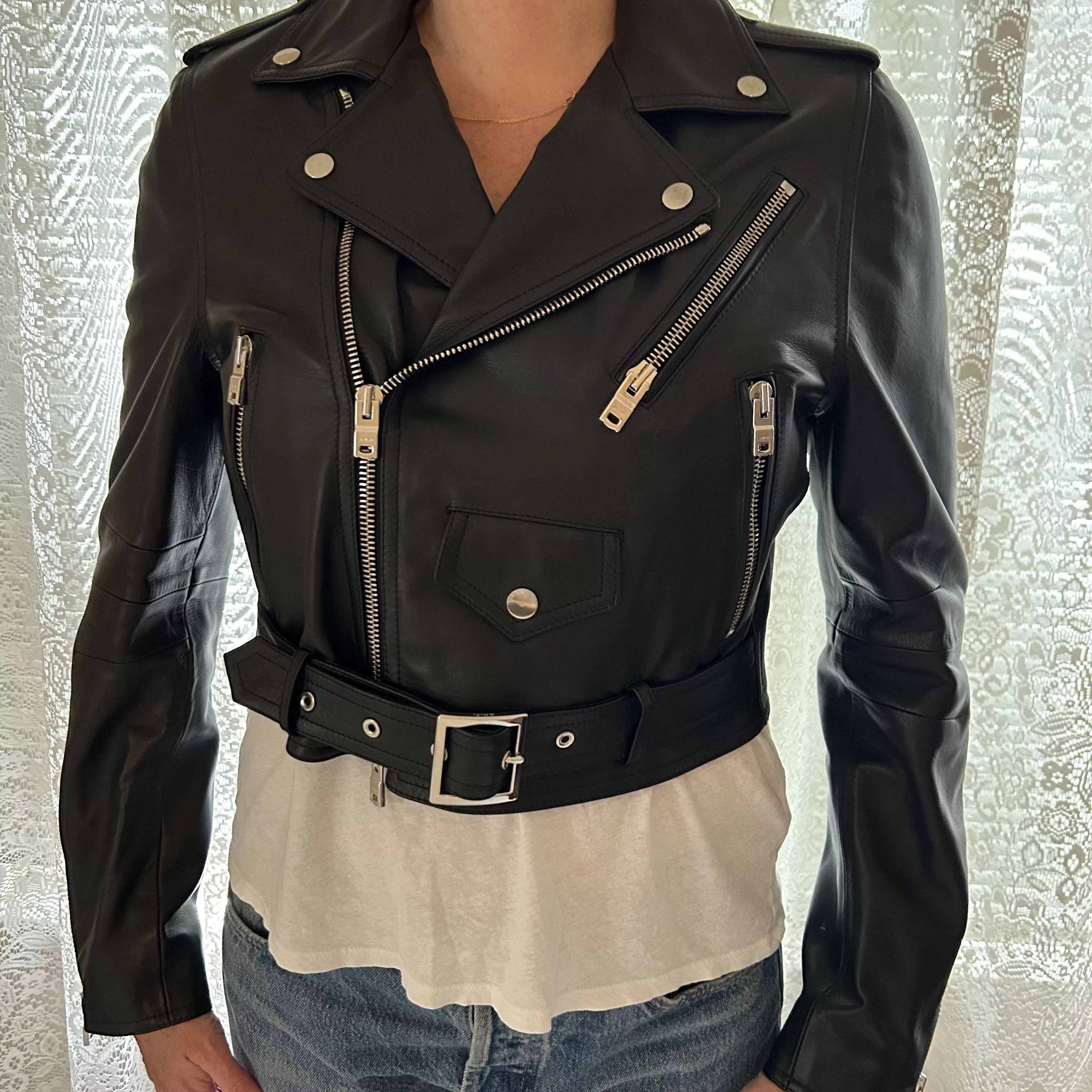 Amiri Leather Jackets Amiri Leather Biker Black