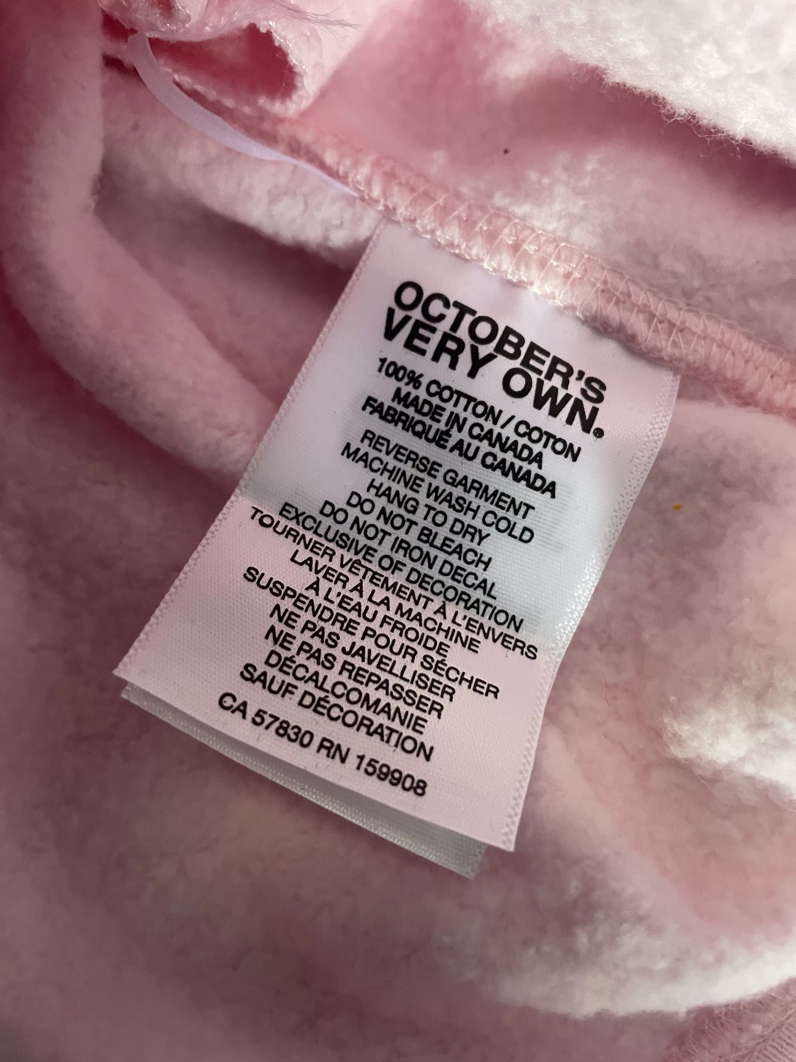 Drake Sweatshirts Hoodies Drake × October's Very Own OVO OG Owl Pullover Hoodie Pink