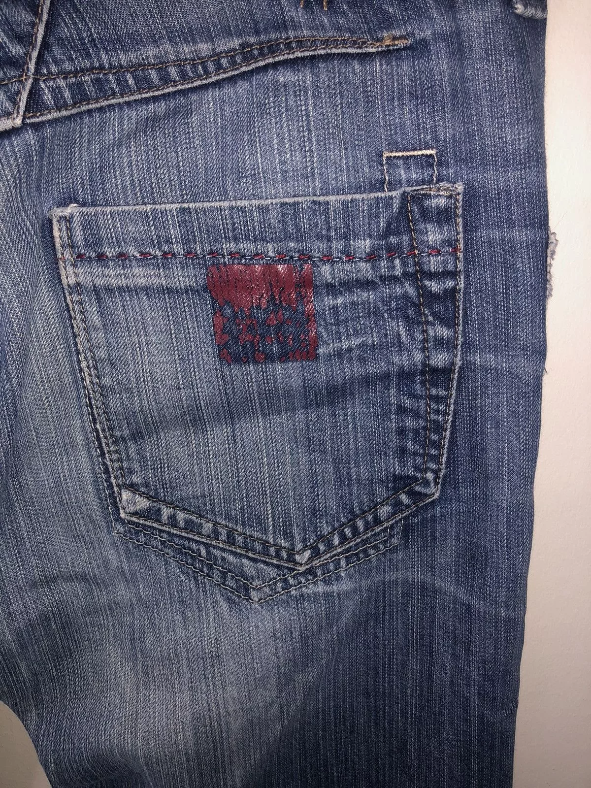 Marithe + Francois Girbaud Denim Marithe + Francois Girbaud Marithe Francois Girbaud scratch jeans Blue