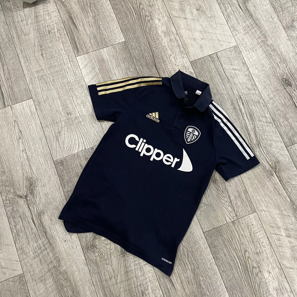 Adidas Polos Adidas × Band Tees Adidas Clipper LUFC LEEDS aeroready polo Jersey tee shirt Multi Sportswear