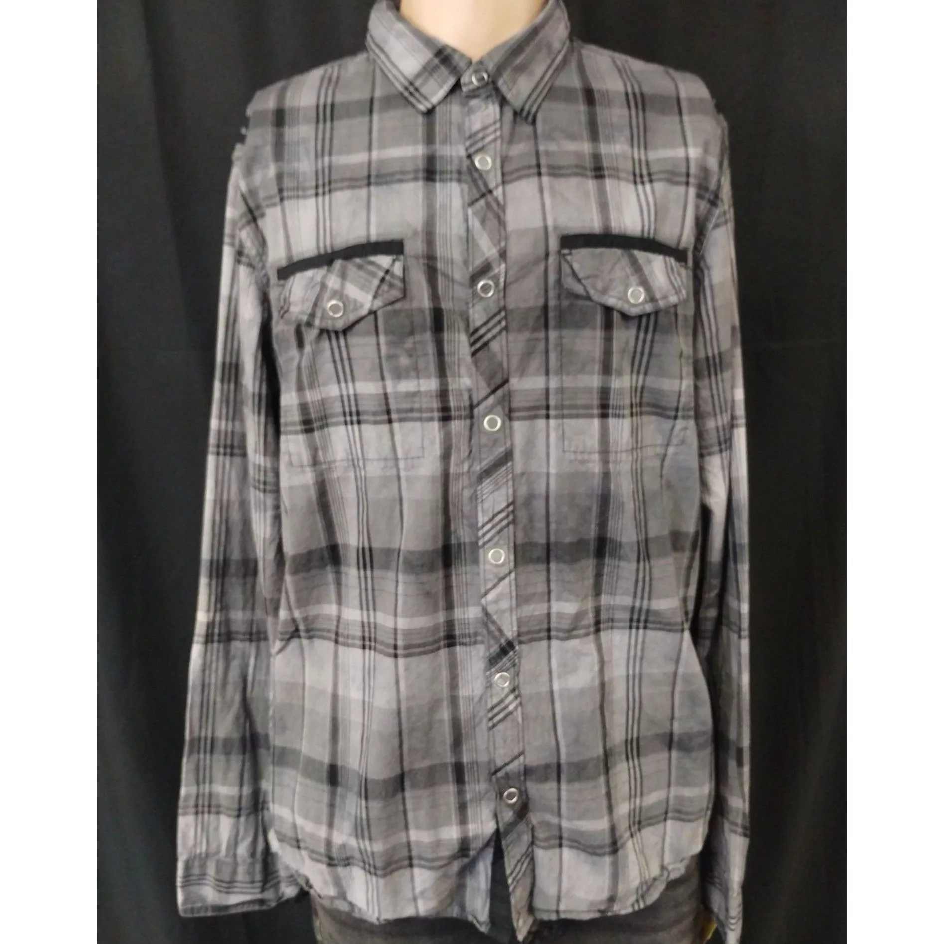 Guess Shirts Button Ups GbyGuess Men's Shirt/Button Snap/Long Sleeve SzL SKU 3299 Multi