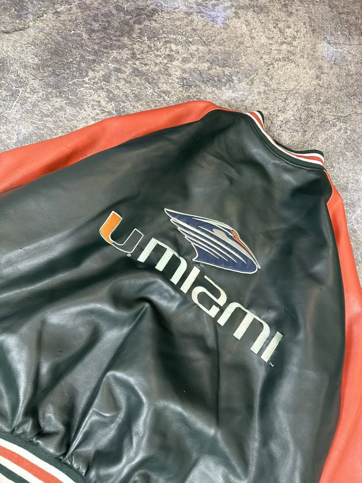 Vintage Bombers Vintage Miami U Varsity Jacket Multi