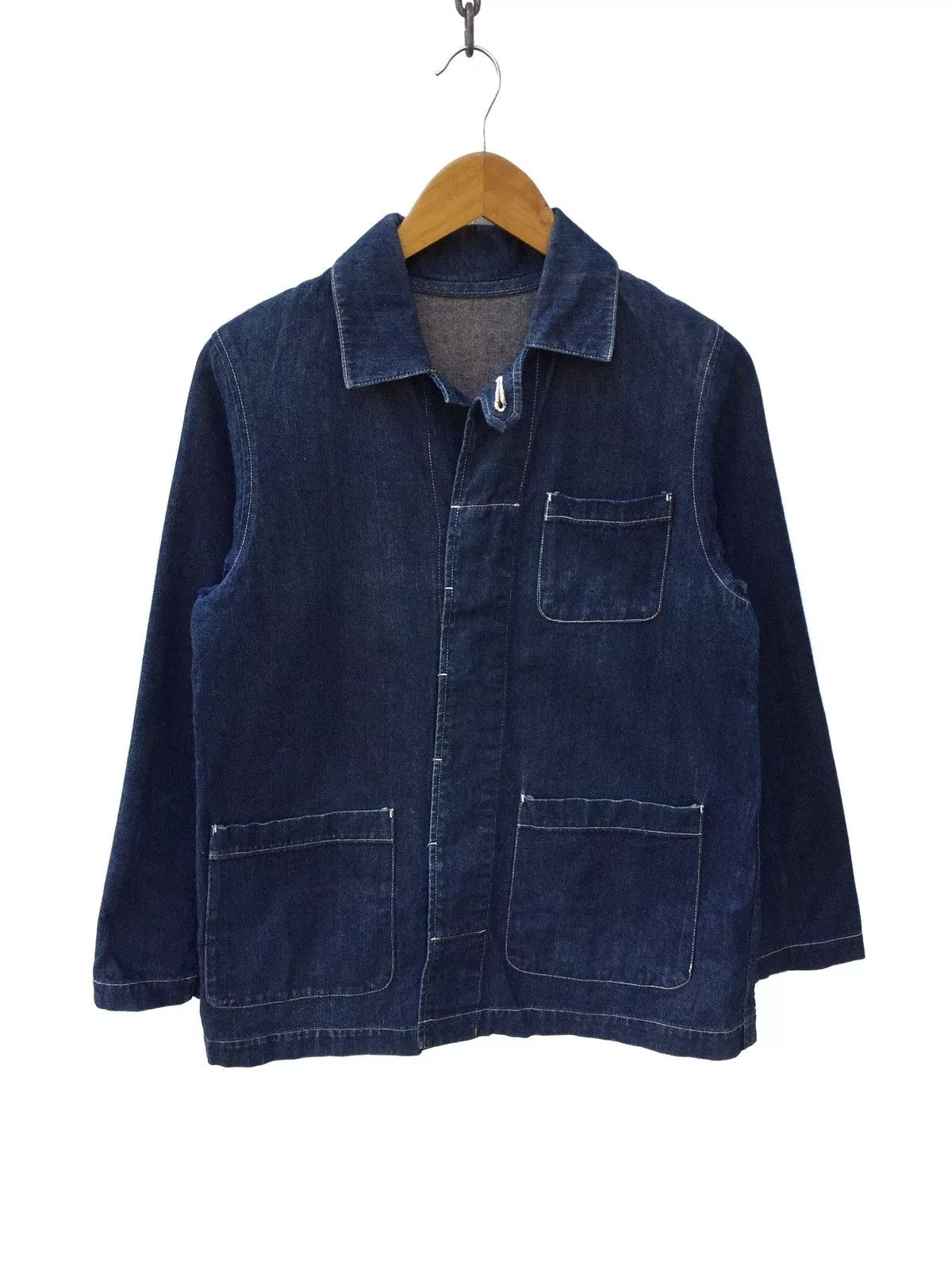 Indigo Denim Jackets Indigo Japanese Brand Expressive Denim Workers Jacket Kapital Style Blue Vintage