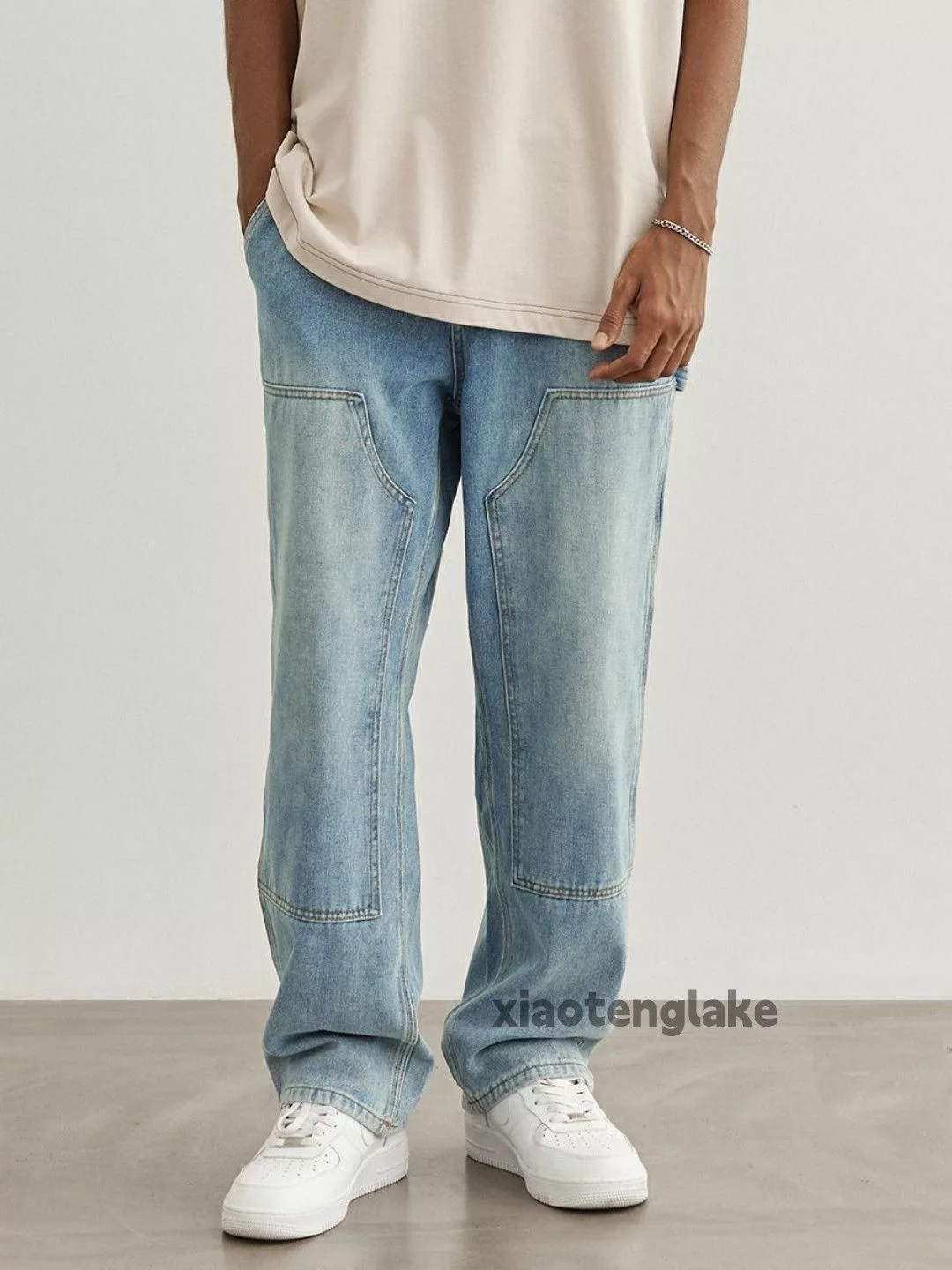 Jean Denim Jean × Vintage washed faded y2k skate hiphop carpenter jeans Blue