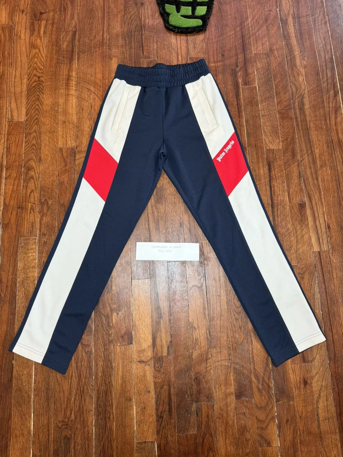 Palm Angels Sweatpants Joggers Palm Angels Track Pants Moto Look Size Small 30 Blue