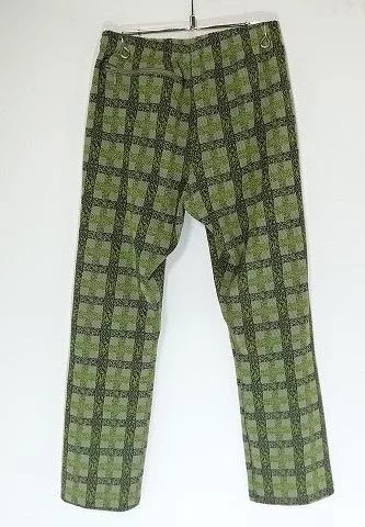 Needles Sweatpants Joggers Needles Sweat Pants Checkered Polyester Logo Green