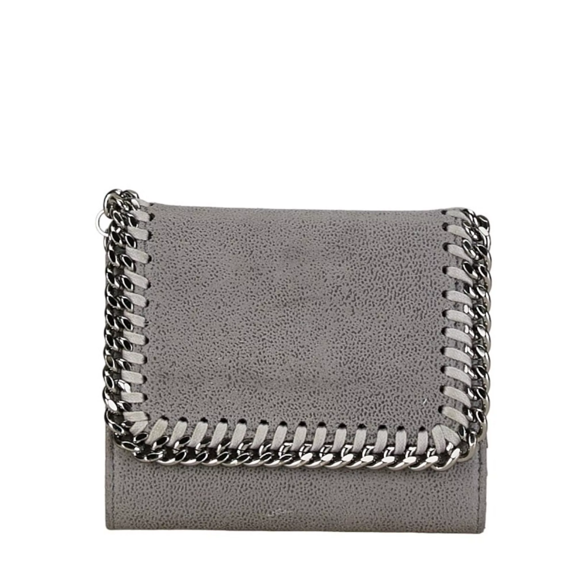 Stella McCartney Wallets Stella McCartney Bi-fold Wallet Compact Grey Polyester Women's Gray