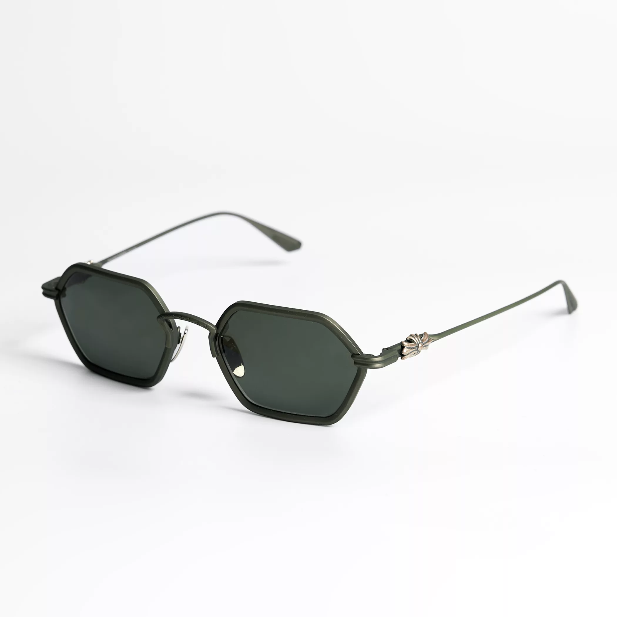 Chrome Hearts Sunglasses CHROME HEARTS DATASS BRUSHED DARK OLIVE Green