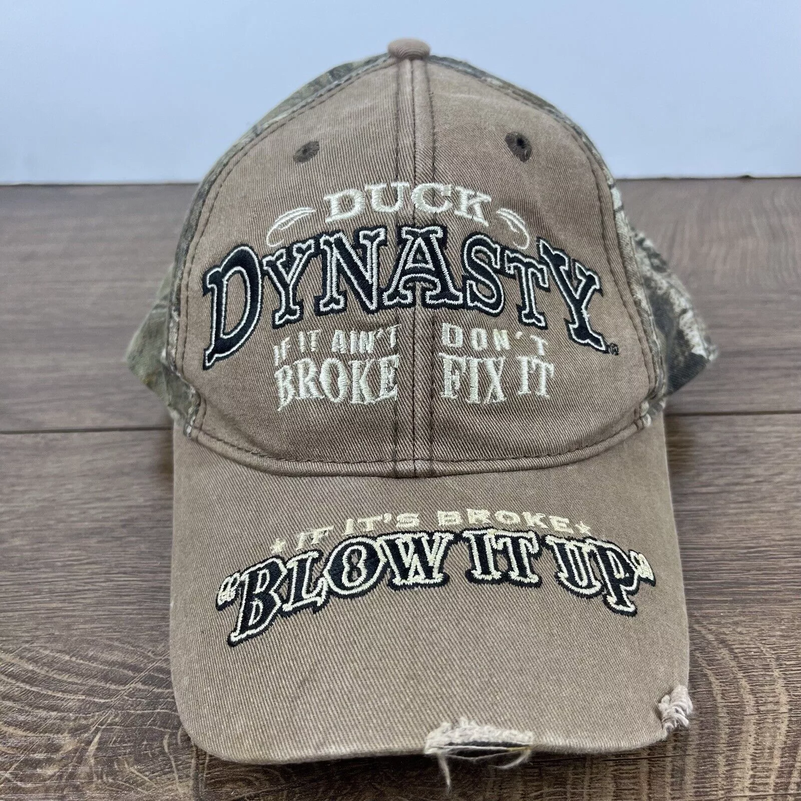 Other Hats Other Duck Dynasty Hat If it aint broke Adjustable Hat Tan Brown H