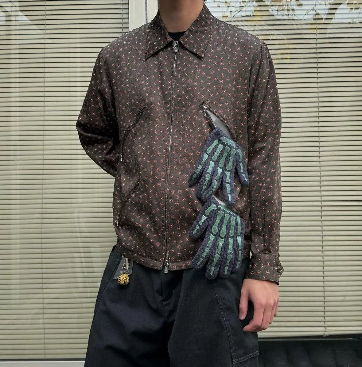 Needles Light Jackets Needles Lined Multi-Pocket Blouson Brown