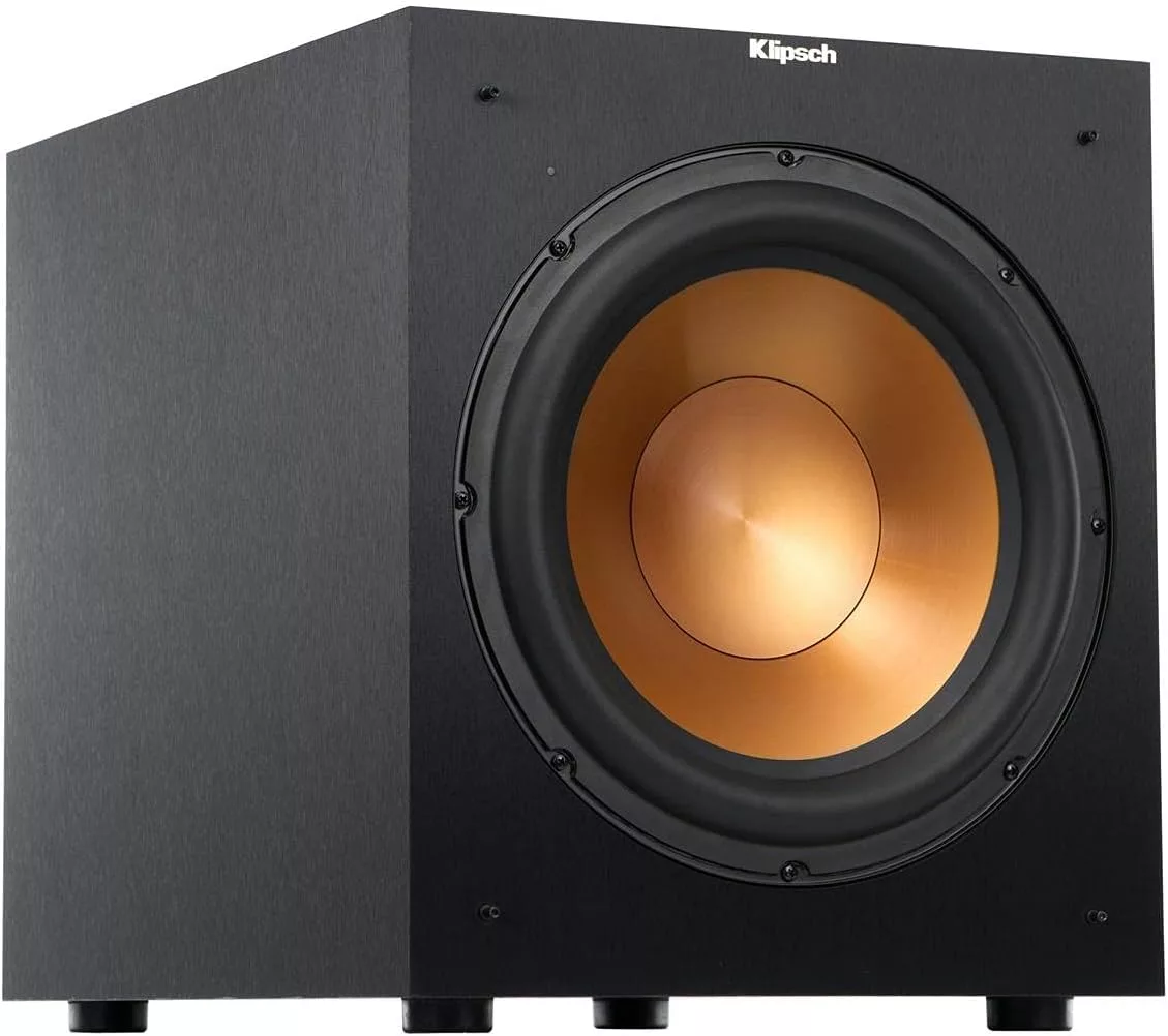 Klipsch R-12SW Powerful Deep Bass Front Firing 12 Copper-Spun Driver 400W Digital Power Subwoofer 14" X 18.5" X 16"	"