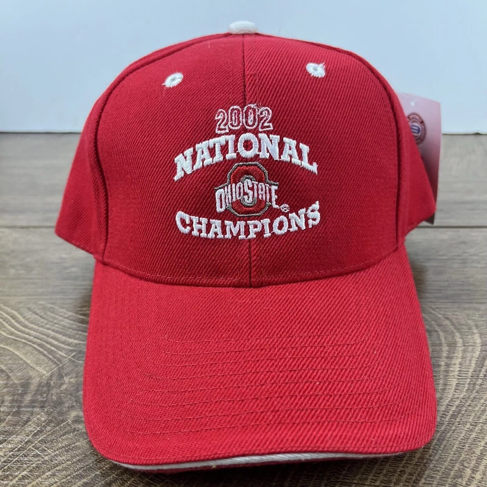 Other Hats Other Ohio State Buckeyes Hat 2002 Natioinal Champions Hat Red Adj