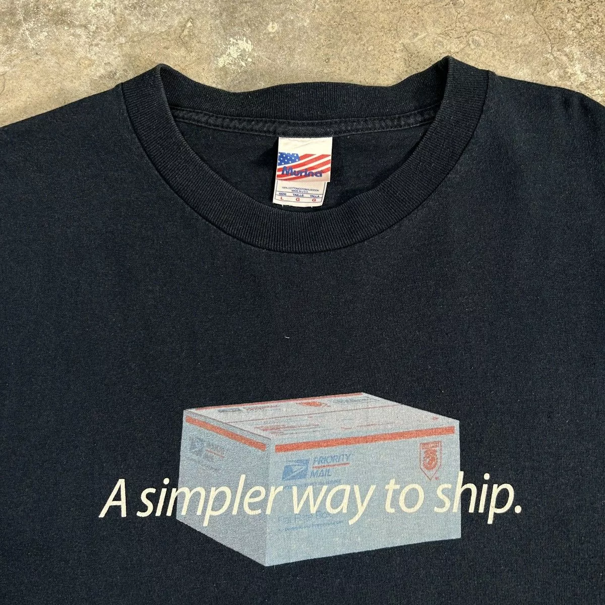 Vintage Short Sleeve T Shirts Vintage 1990s USPS Blue