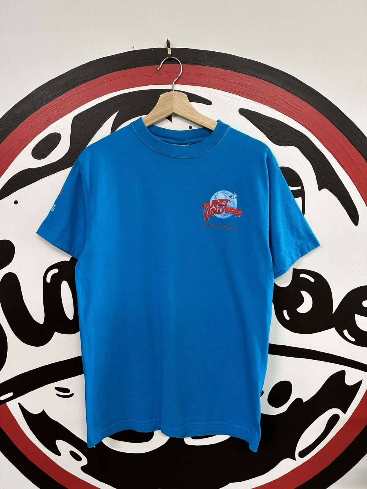 Planet Hollywood Short Sleeve T Shirts Planet Hollywood × Vintage Vintage Planet Hollywood Inner City Games Graphic Tee Blue Streetwear