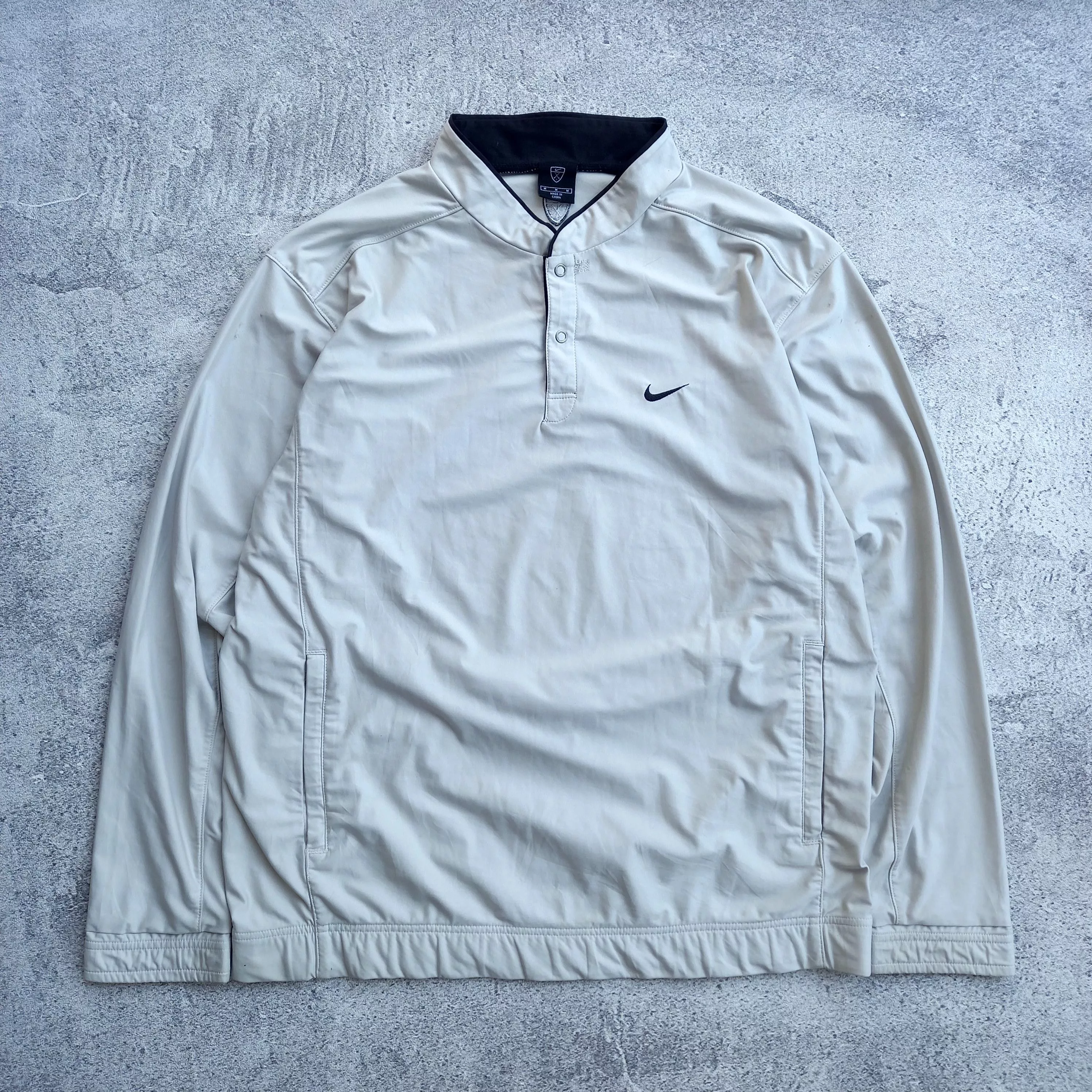 Nike Light Jackets Nike × Vintage ❌LAST DROP❌Y2k Nike Golf Half Button Jacket Gray Streetwear
