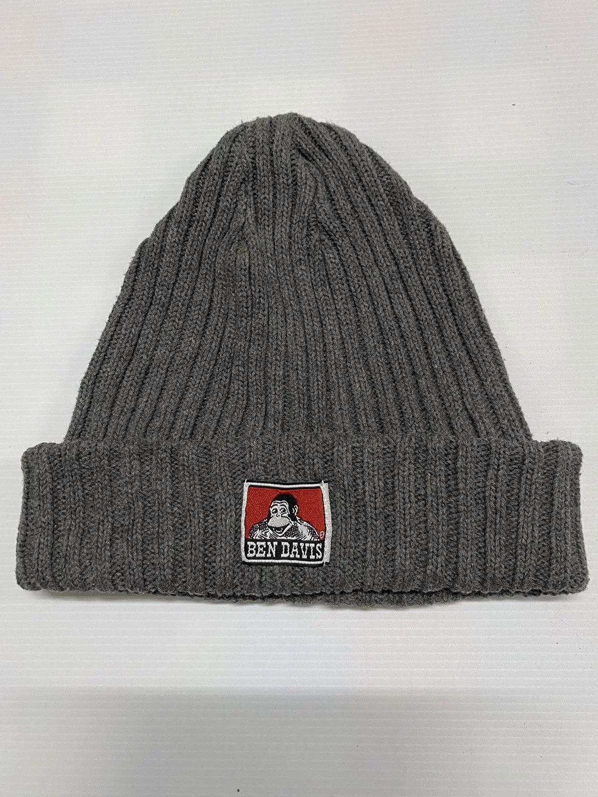 Ben Davis Hats Ben Davis Small Patches Knitted Beanie Hat Gray Streetwear
