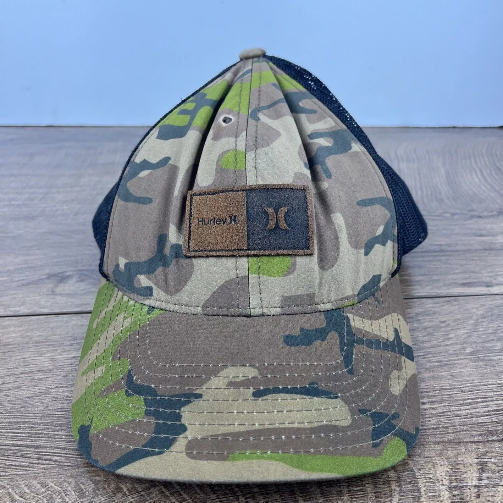 Hurley Hats Hurley Snapback Hat Green Camo Hat Adjustable Adult Size Hat