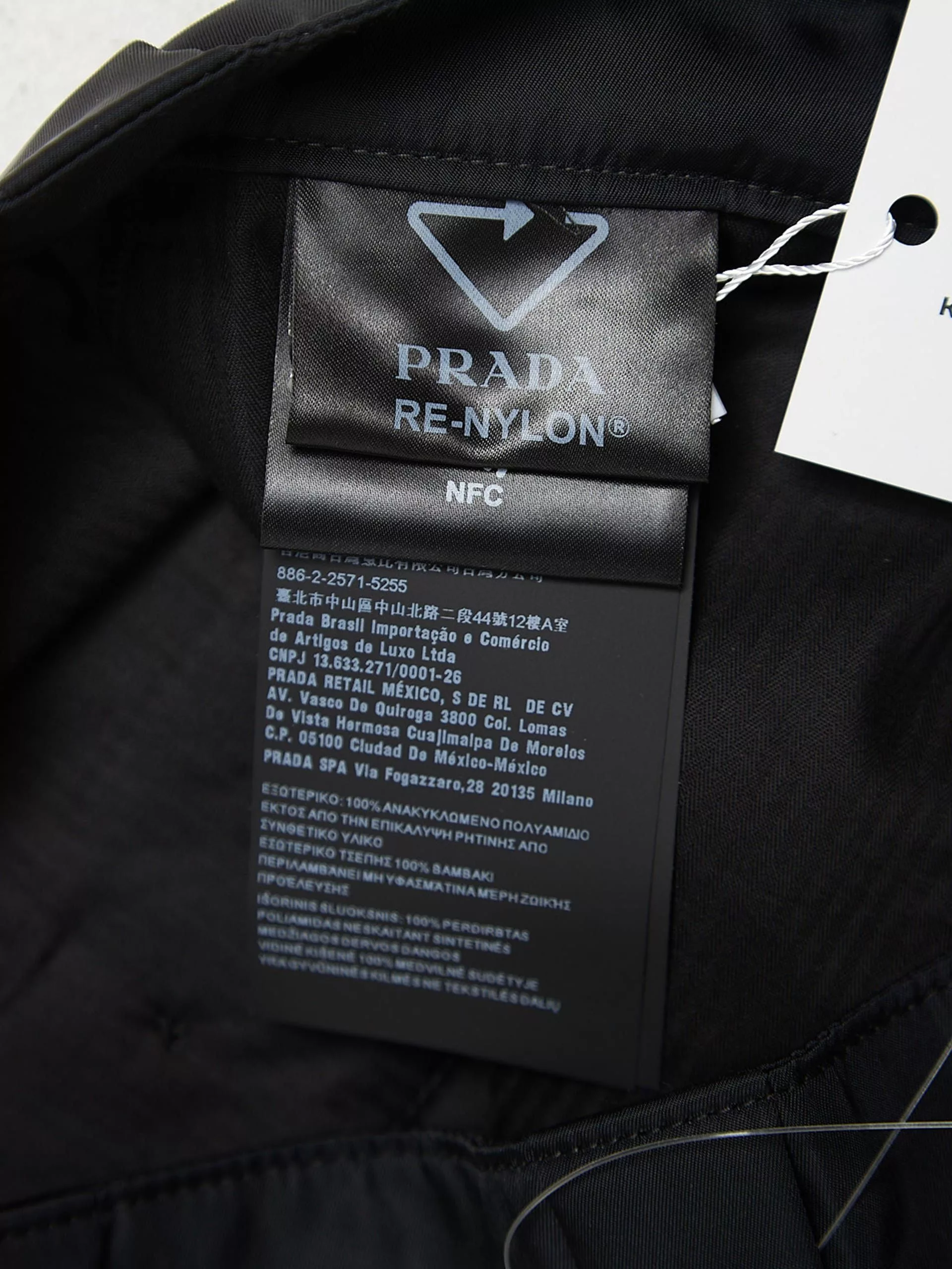 Prada Shorts Prada Black Zipped Logo Patched Polyamide Shorts