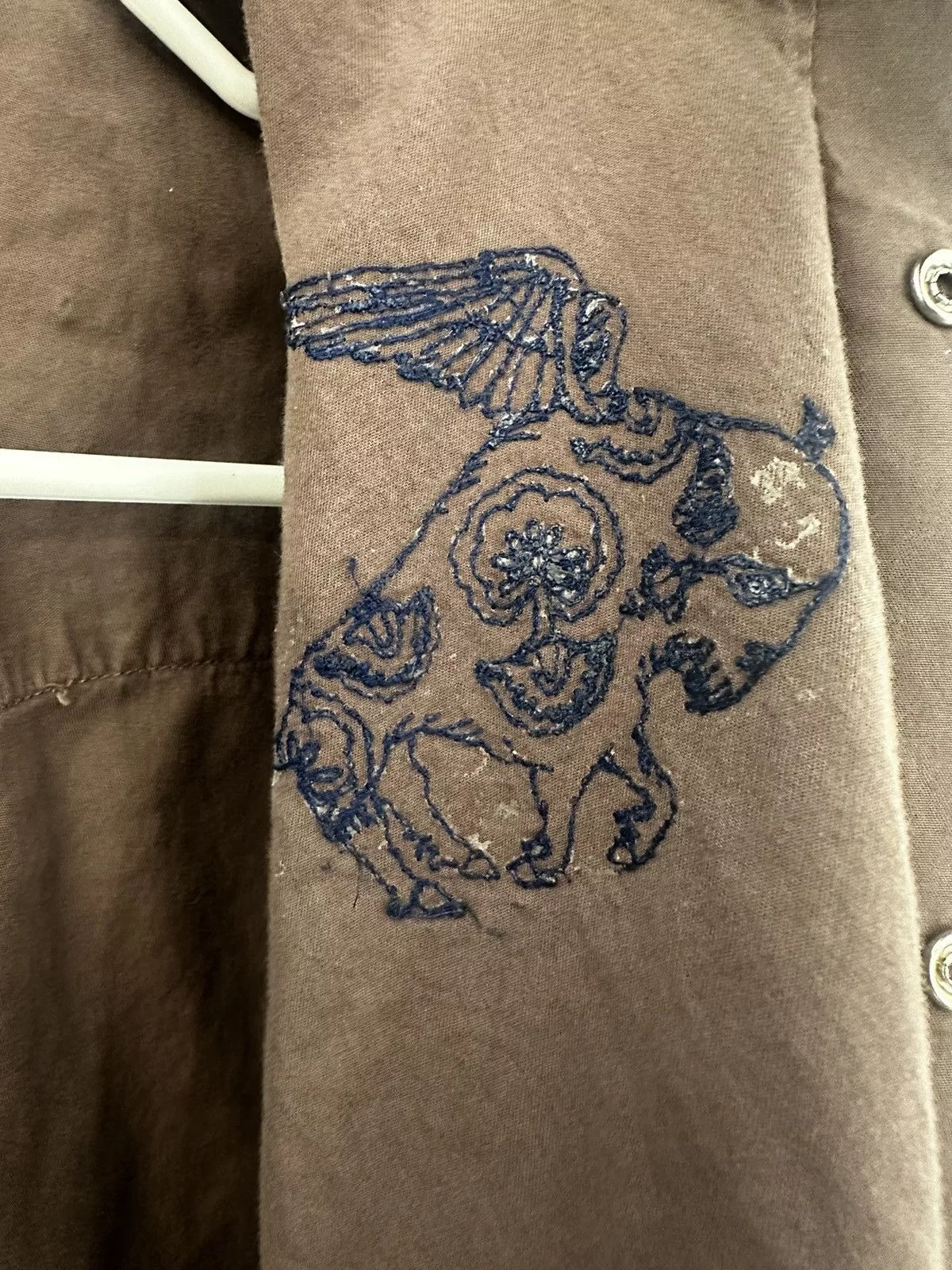 Diesel Button Ups Diesel y2k Brown and blue button up.