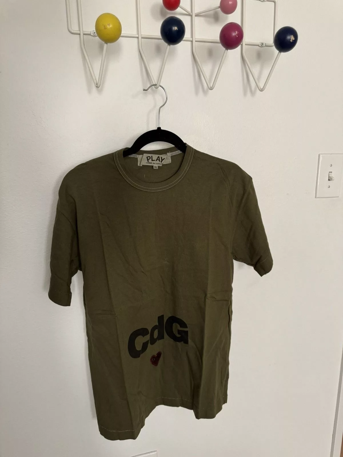 Comme des Garcons Short Sleeve T Shirts Comme des Garcons × Comme des Garcons PLAY Mystery Bag Tee Green