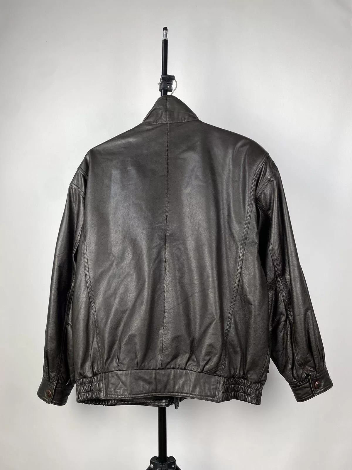 Vintage Leather Jackets Vintage Leather Jacket Genuine Leahter bomber Moto Oldmoney Brown Avant-Garde