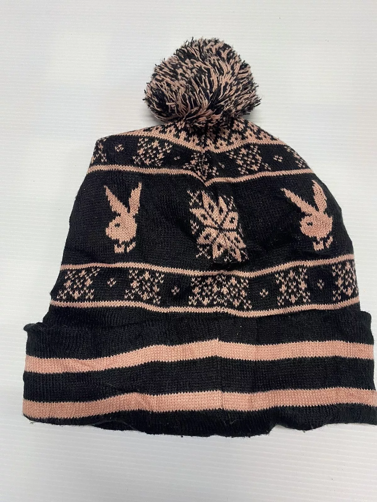 Designer Hats Designer × Playboy Winter Session Playboy Logo Beanie Hat Multi