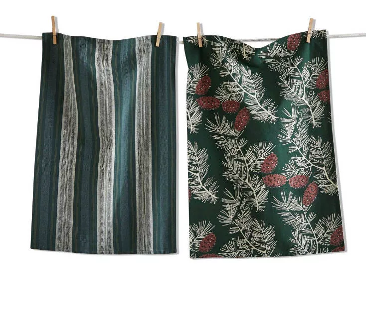 Wilde Pine Jacquard Towel S/2