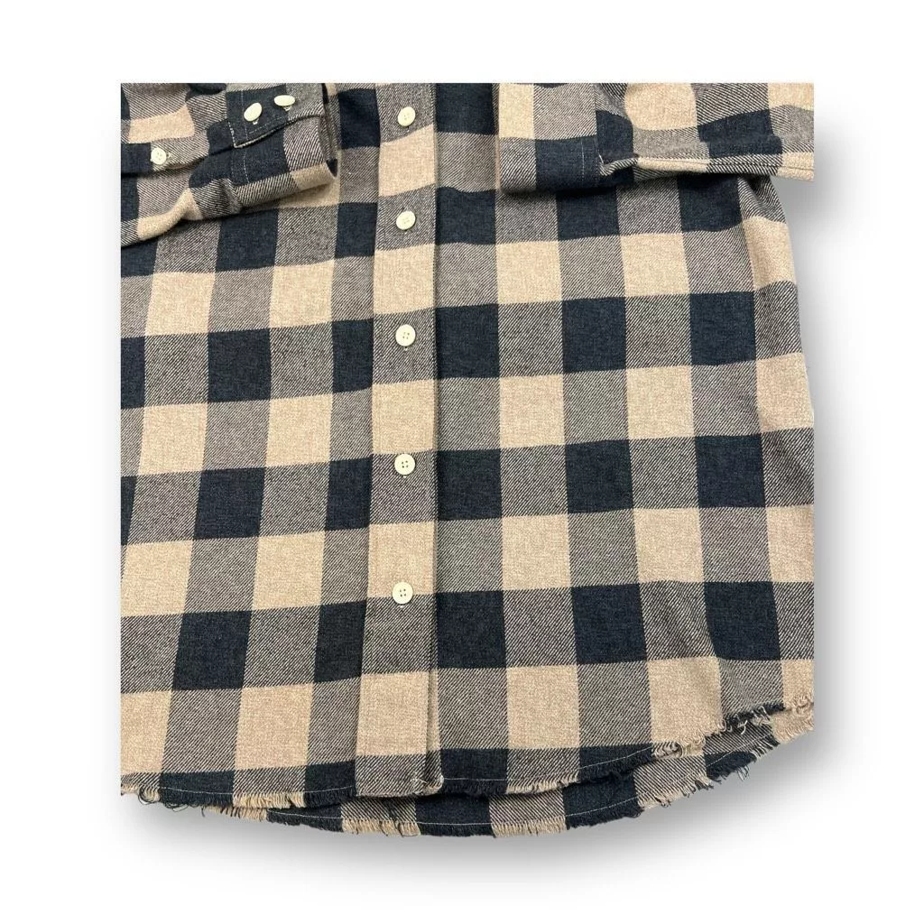 Iro Button Ups IRO Jeans Donella Flannel Size Medium Black