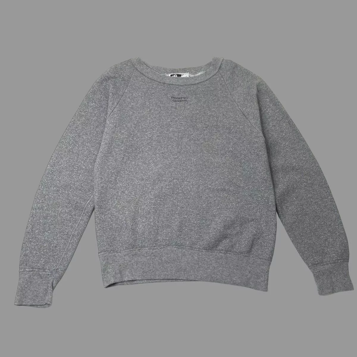 Engineered Garments Sweatshirts Hoodies Engineered garments stenciled logo sweatshirt Gray