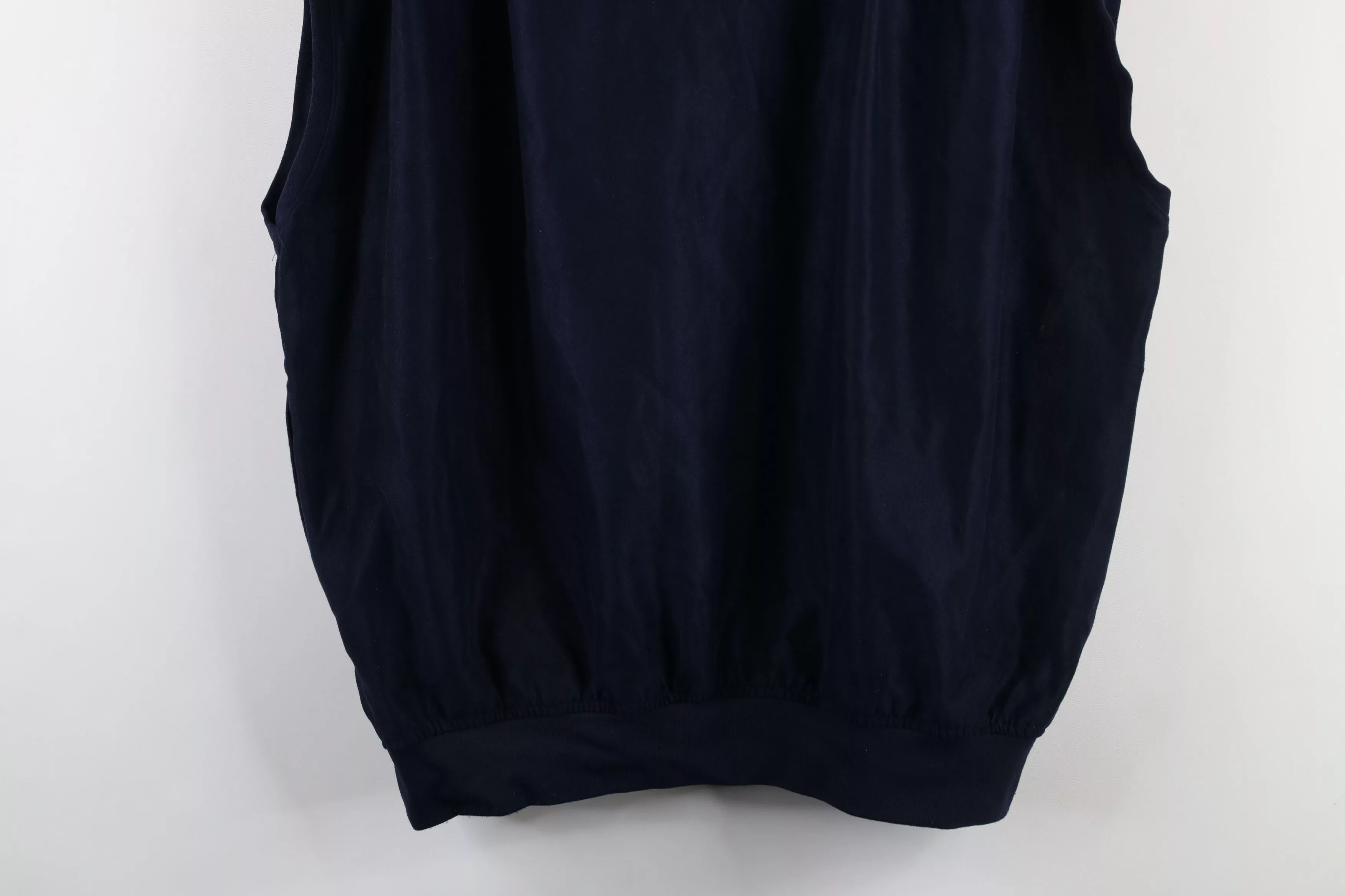Vintage Vests Vintage Zero Restriction Microfiber Pullover Golf Vest Jacket USA Blue